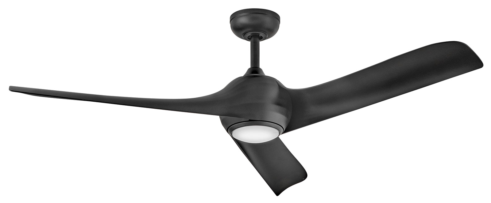 Hinkley Tiburon ceiling fan — Matte Black / Matte Black