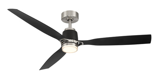 Minka Aire Foxden ceiling fan — Brushed Nickel / Coal blades
