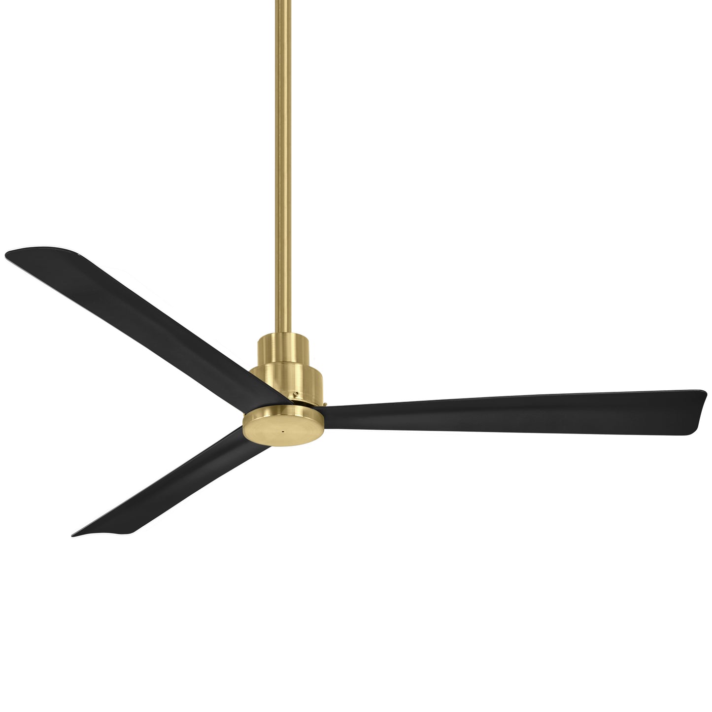 Minka Aire Simple 52" - Soft Brass / Black Blades - No Light Kit