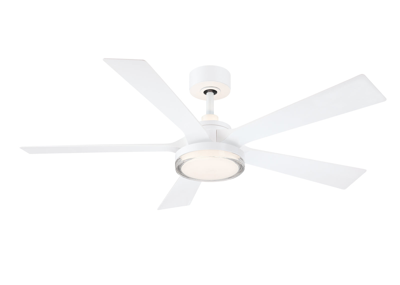 Fanimation TorchAire 52-inch nursery ceiling fan, Matte White, warm uplight