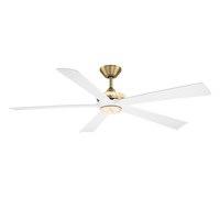 Soft Brass / Matte White blades