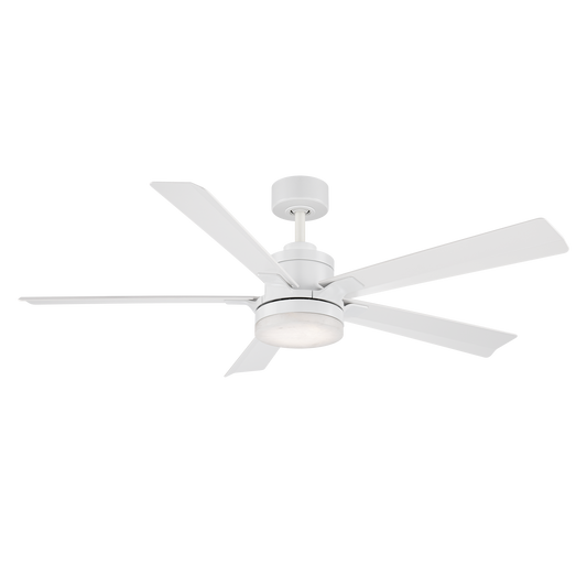 Modern Forms Radiant 56" ceiling fan — Matte White
