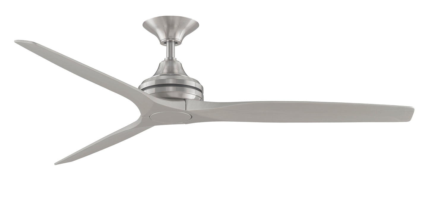 Spitfire — Brushed Nickel motor · Brushed Nickel blades
