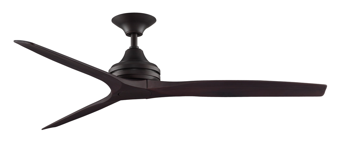 Spitfire — Dark Bronze motor · Dark Walnut blades