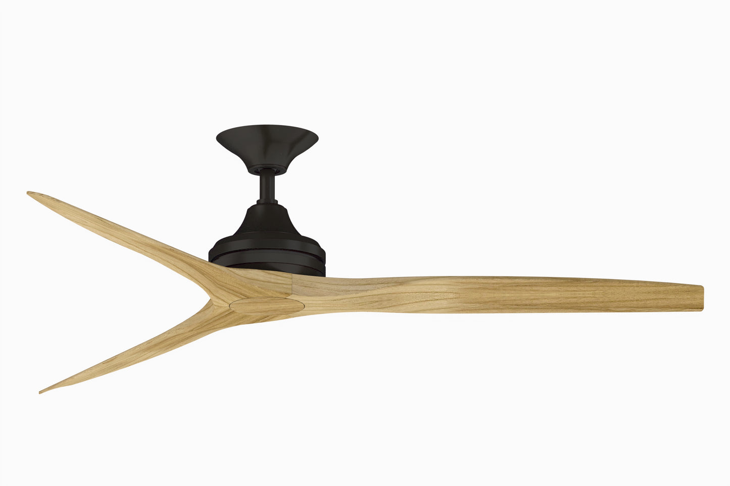 Spitfire — Dark Bronze motor · Natural Wood blades