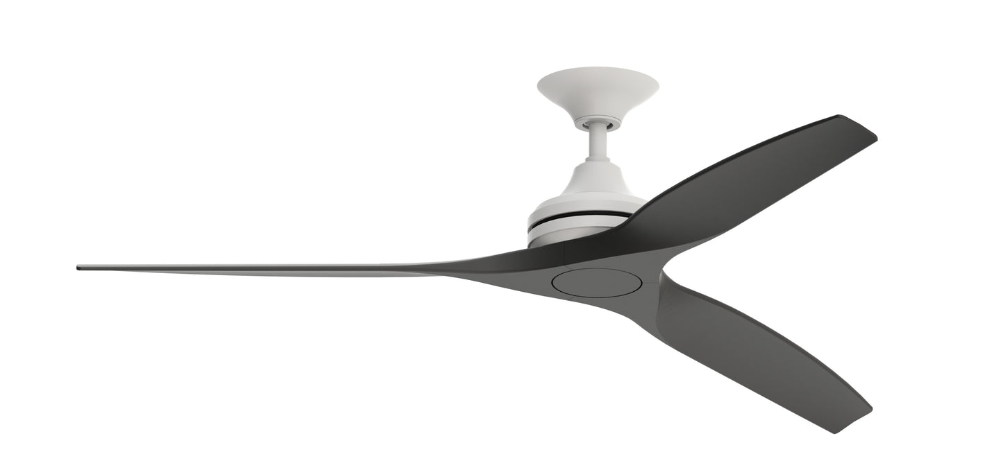 Spitfire — Matte White motor · Black blades