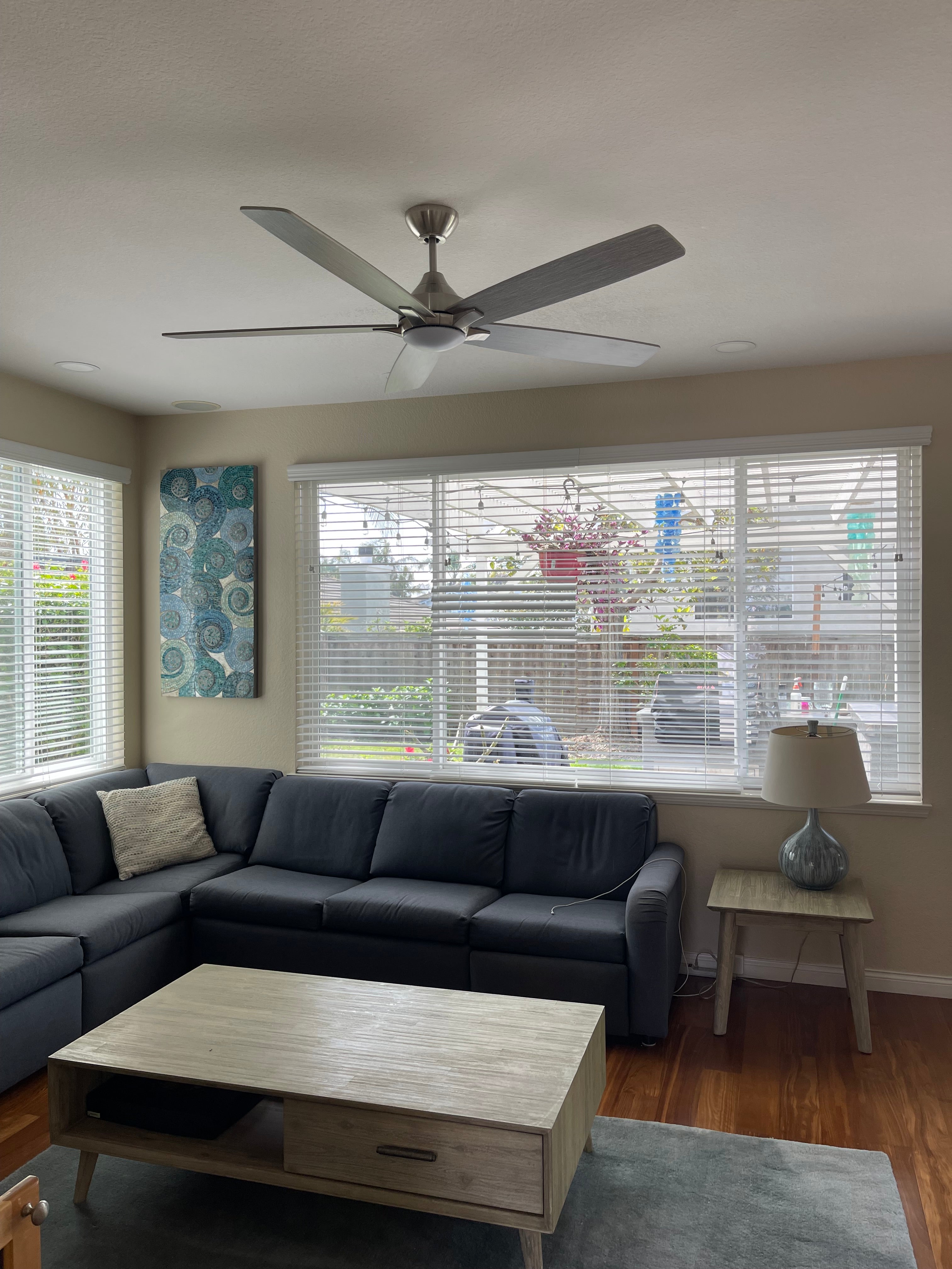 Visual Comfort Lowden installed in a living room