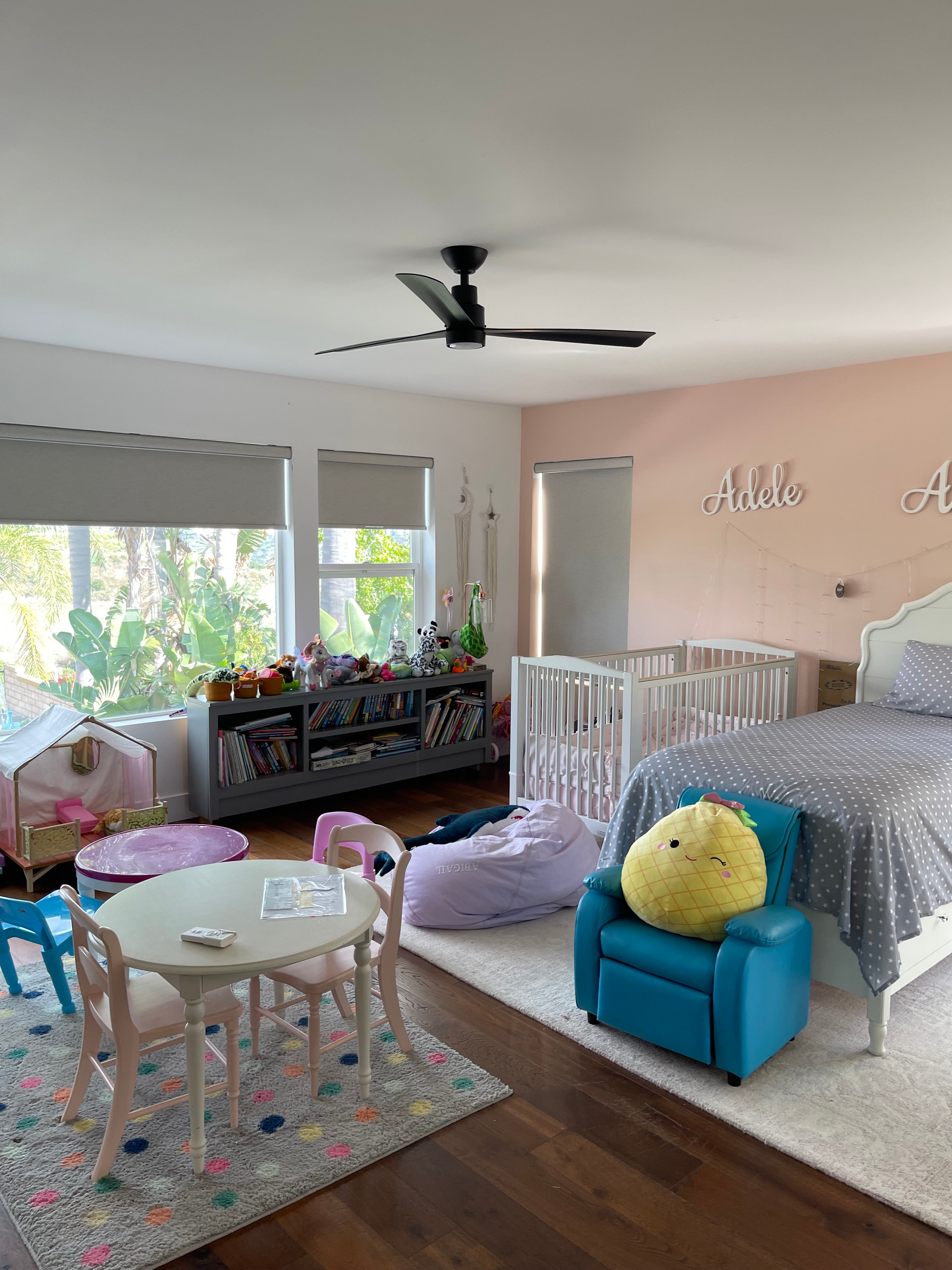 Minka Aire Simple installed in a nursery