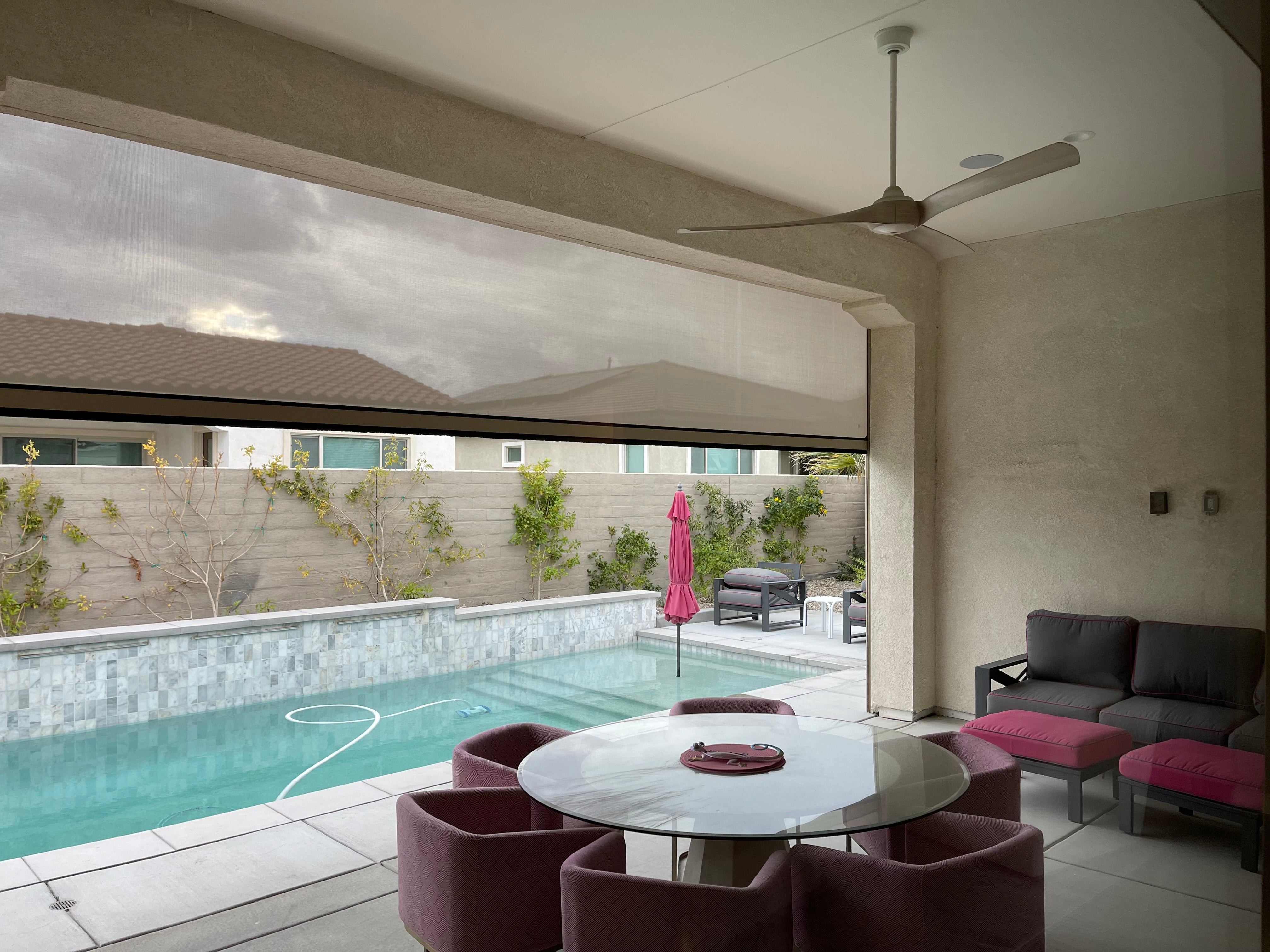 Fanimation Wrap installed on a patio
